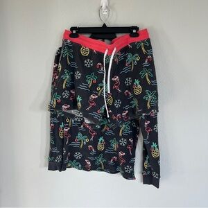 Chubbie’s Men’s Candy Cane Waffle Knit Thermal Top and Bottoms